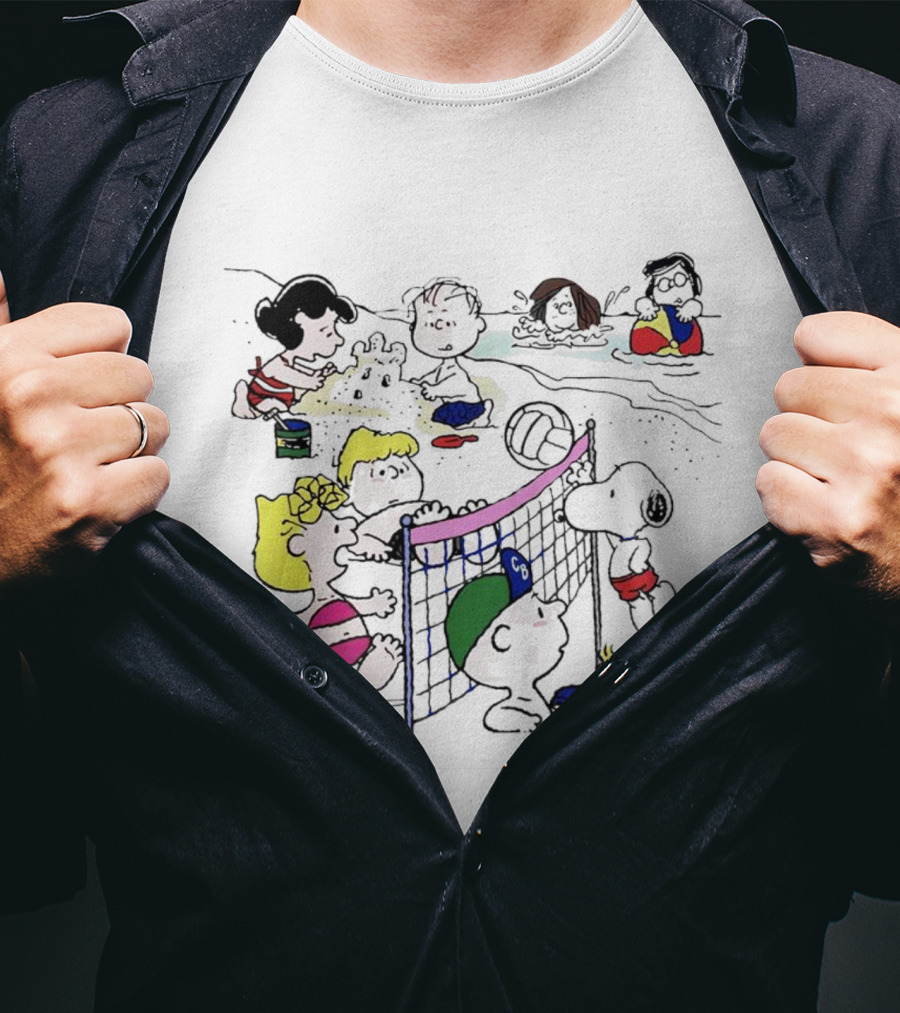 Hello Summer The Peanuts Beach Volleyball Fun T-Shirt