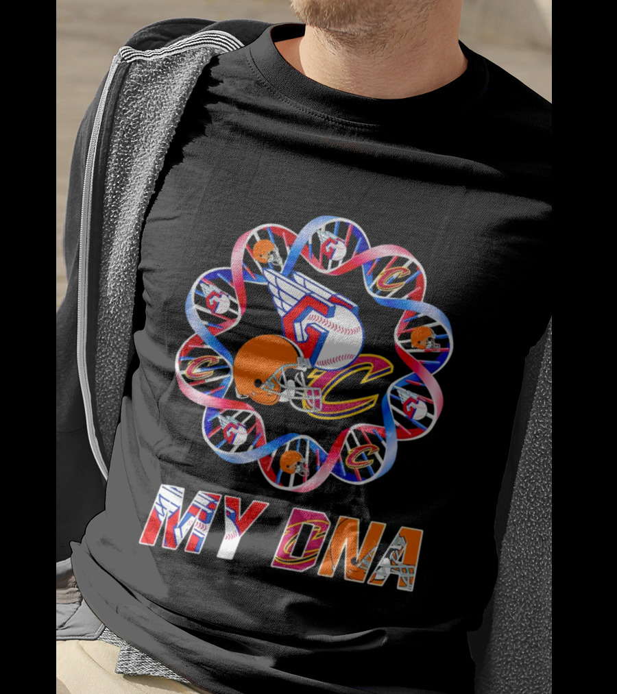 My DNA Cleveland Browns Cavaliers Guardians T-Shirt