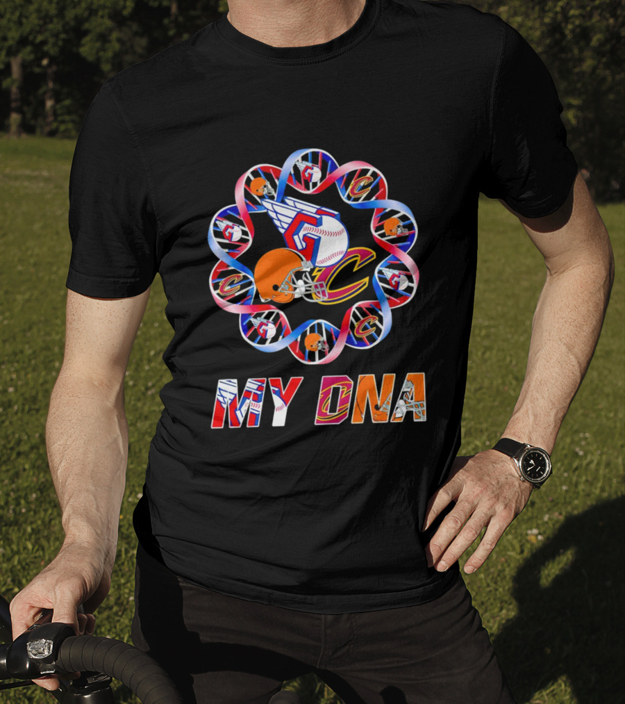My DNA Cleveland Browns Cavaliers Guardians T-Shirt