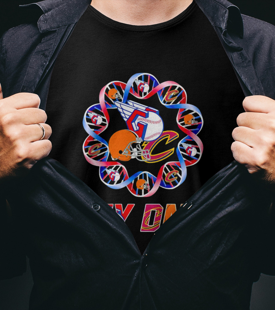 My DNA Cleveland Browns Cavaliers Guardians T-Shirt