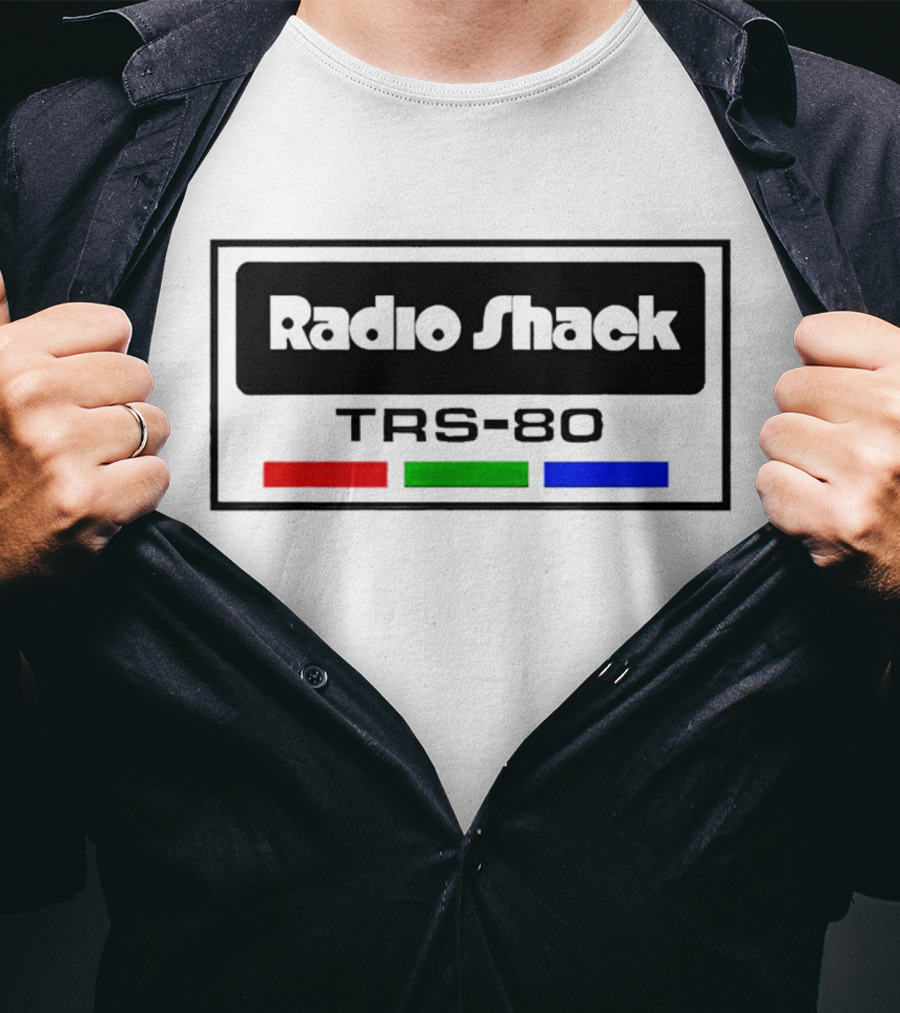 Radio Shack TRS-80 Retro Color Bar T-Shirt