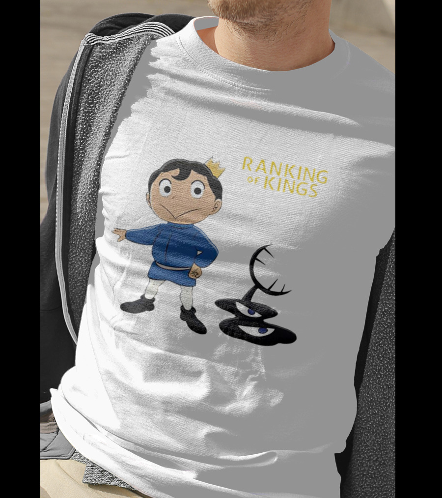 Ranking Of Kings Anime Character With Crown And Shadow Figure T-Shirt