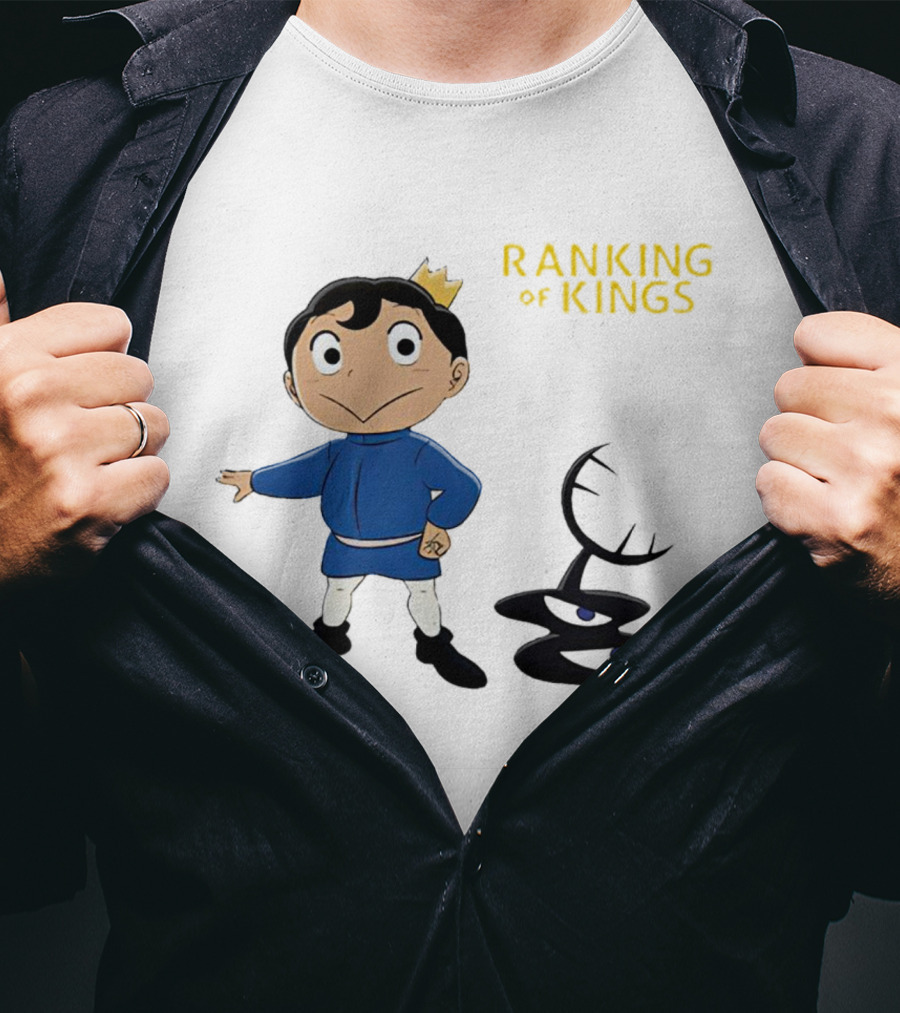 Ranking Of Kings Anime Character With Crown And Shadow Figure T-Shirt