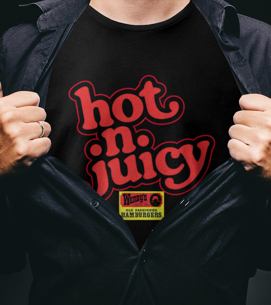 Wendy's Hot N Juicy Old Fashioned Hamburgers T-Shirt