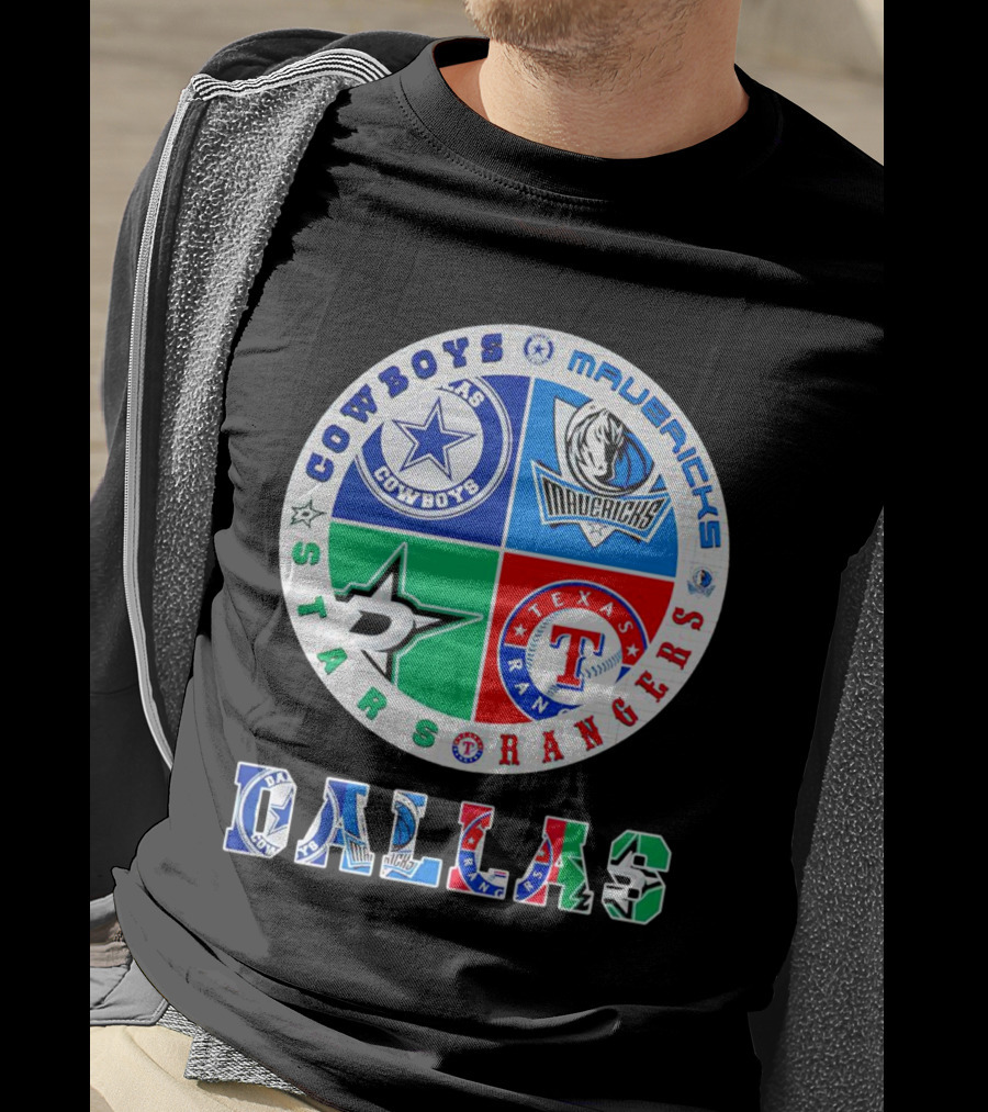 Dallas Cowboys Mavericks Stars Rangers Texas Sports T-Shirt