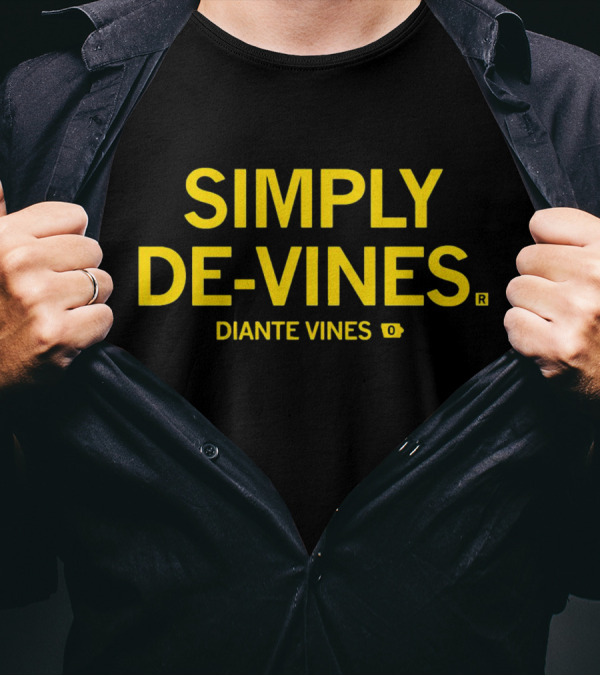 SIMPLY DE-VINES DIANTE VINES Football Player 0 Jersey Fan Gear T-Shirt