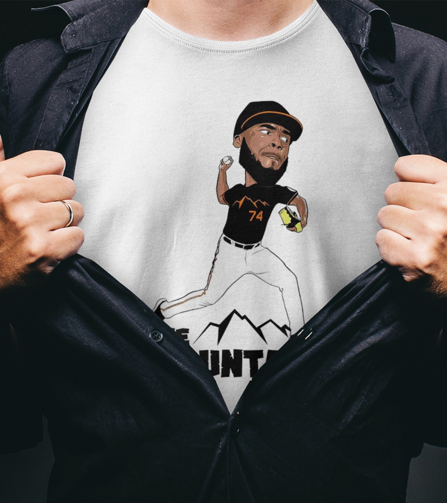 The Mountain Félix Bautista 74 Baltimore Orioles Pitcher T-Shirt