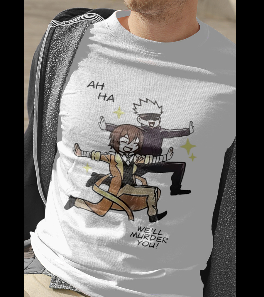Ah Ha We’ll Murder You Cartoon Characters Dance Pose With Stars T-Shirt