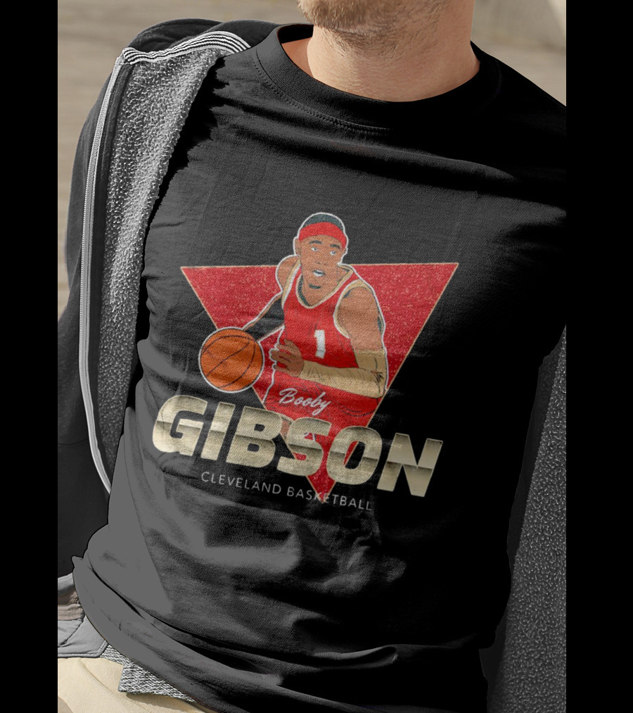 Booby Gibson Cleveland Basketball Player Number 1 T-Shirt