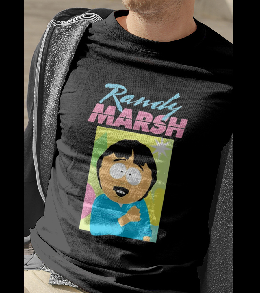 Randy Marsh Cartoon Character Colorful T-Shirt