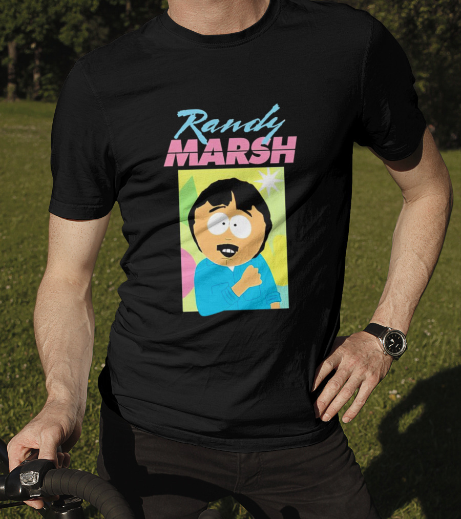 Randy Marsh Cartoon Character Colorful T-Shirt