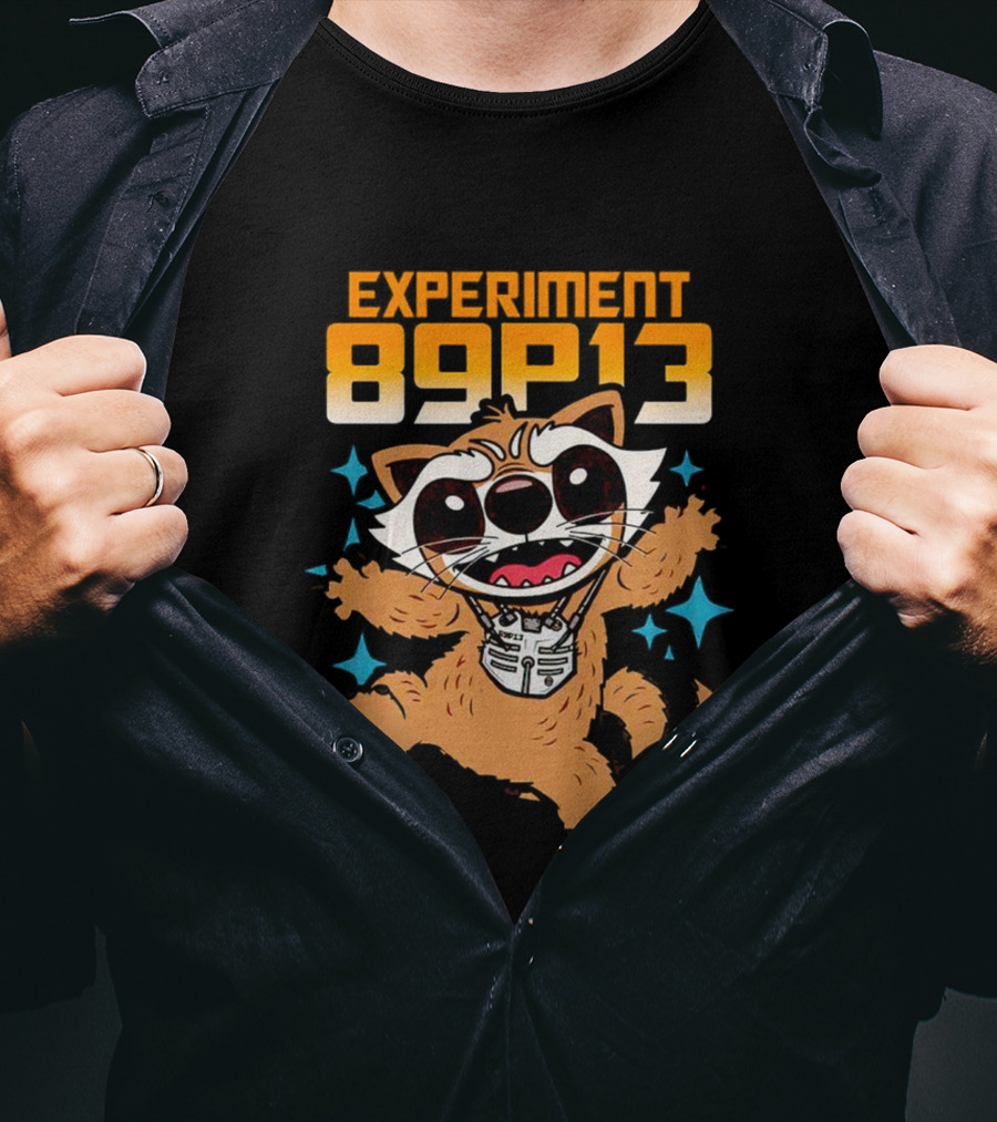 Experiment 89P13 Rocket Raccoon Cute Character T-Shirt
