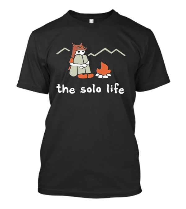 The Solo Life Bear Hat Campfire T-Shirt