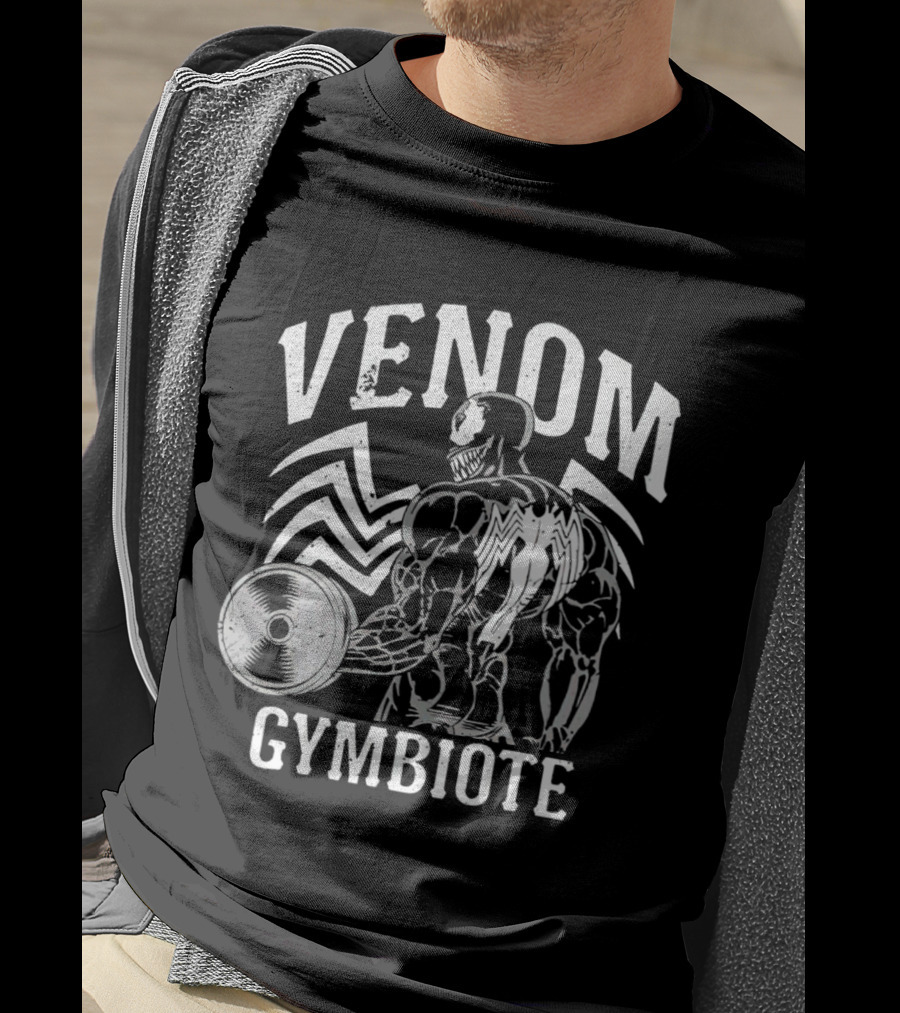 Venom Gymbiote Muscular Strength Workout Fitness Venoms Gymbiote Workout T-Shirt