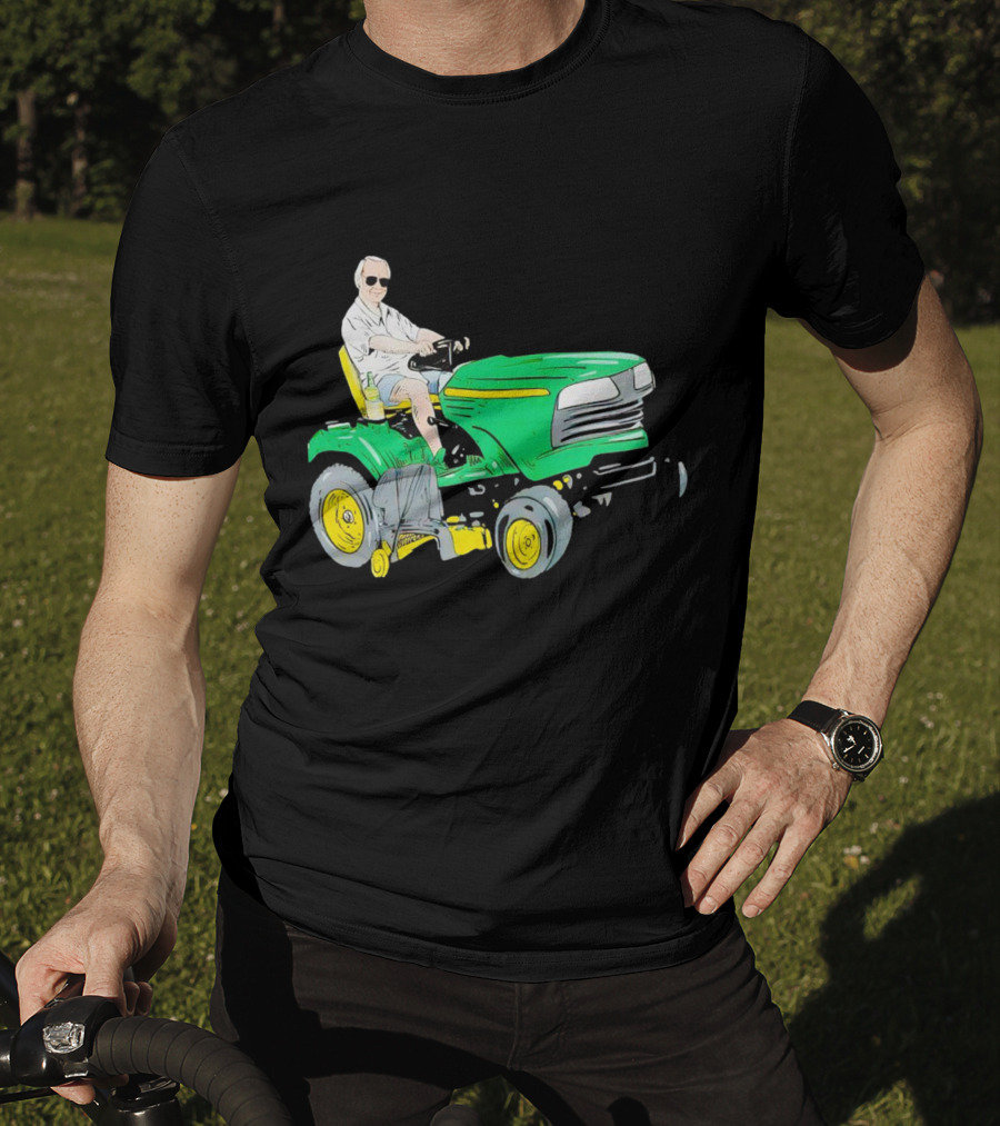 George Jones No Show Jones Riding Green Tractor T-Shirt