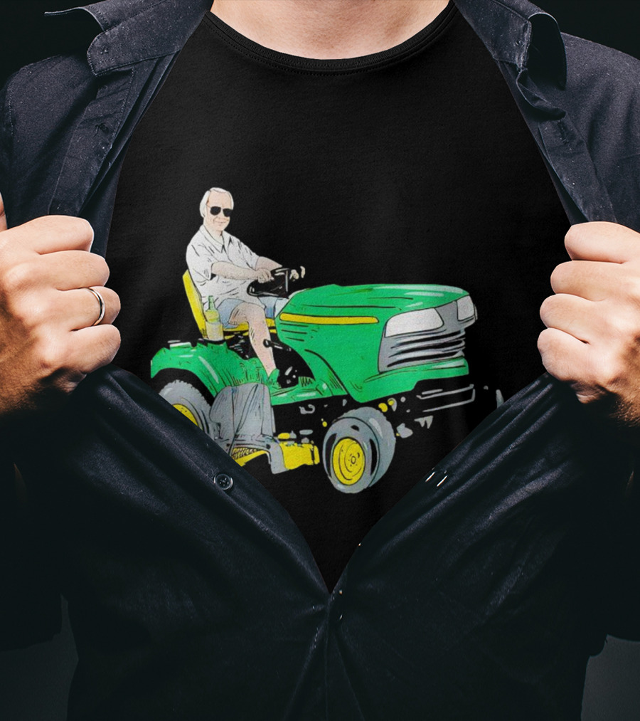George Jones No Show Jones Riding Green Tractor T-Shirt