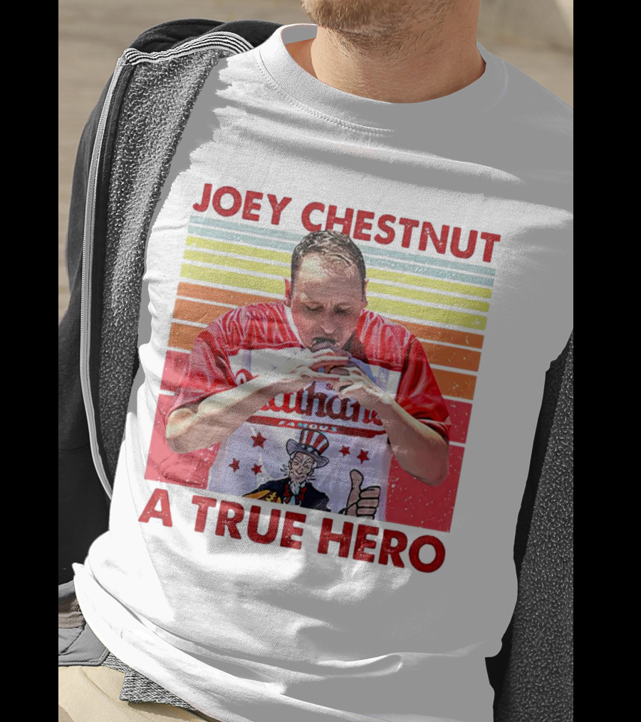Joey Chestnut Nathan's Famous A True Hero T-Shirt