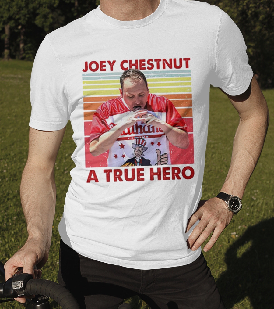 Joey Chestnut Nathan's Famous A True Hero T-Shirt