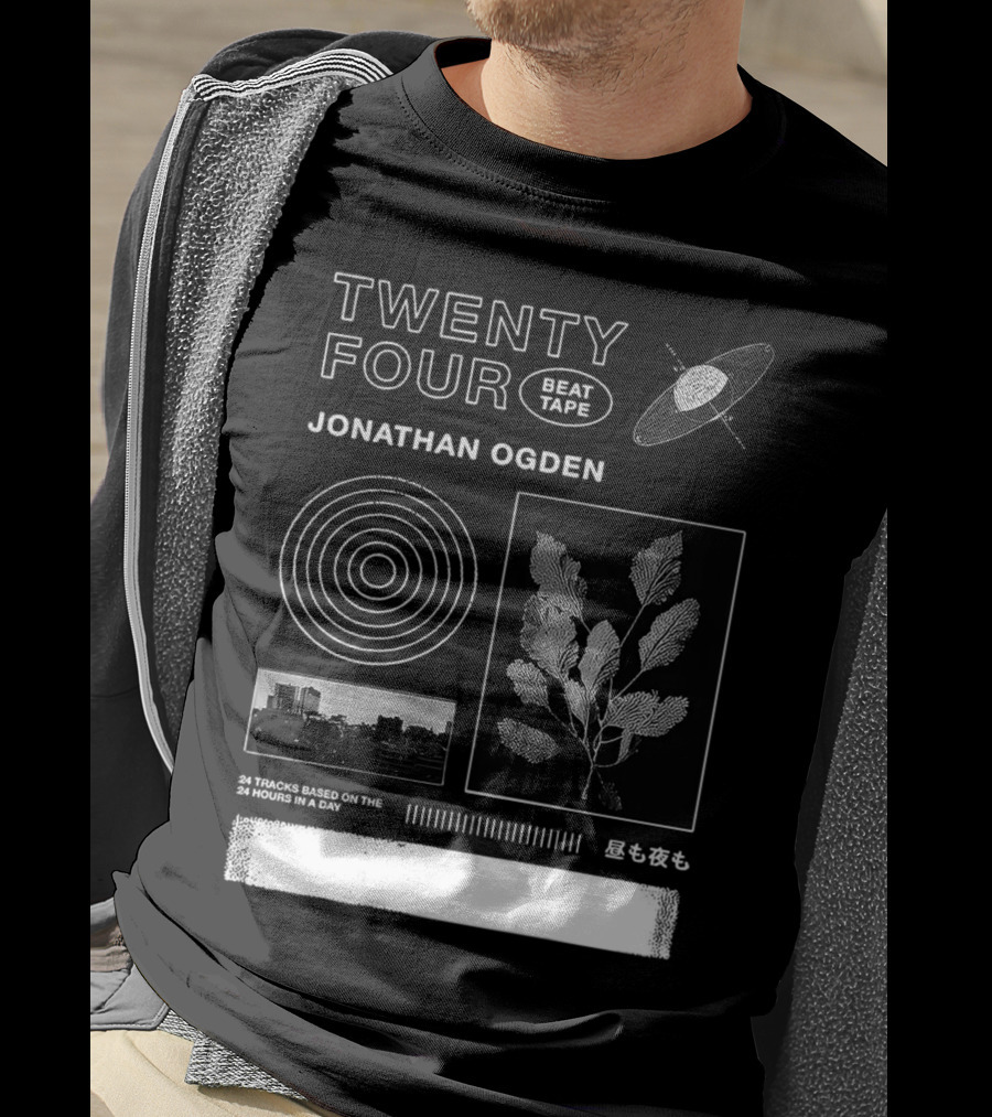 Twenty Four Beat Tape Jonathan Ogden 24 Tracks Based On The 24 Hours In A Day T-Shirt