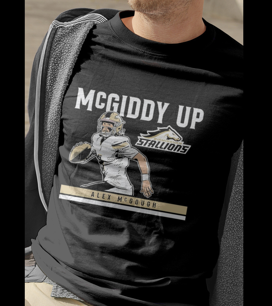 McGiddy Up Birmingham Stallions Alex McGough T-Shirt