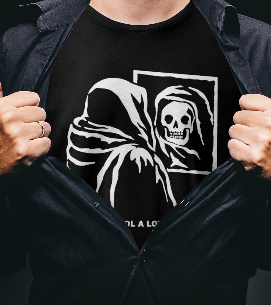 I Lost Control A Long Time Ago Grim Reaper Reflection In Mirror T-Shirt