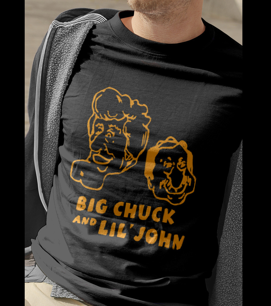 Big Chuck And Lil’ John Caricature Classic Faces T-Shirt