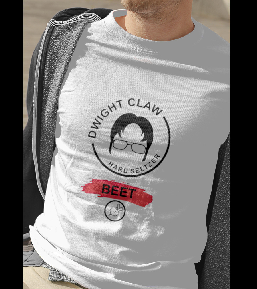 Dwight Claw Hard Seltzer Beet Glasses T-Shirt