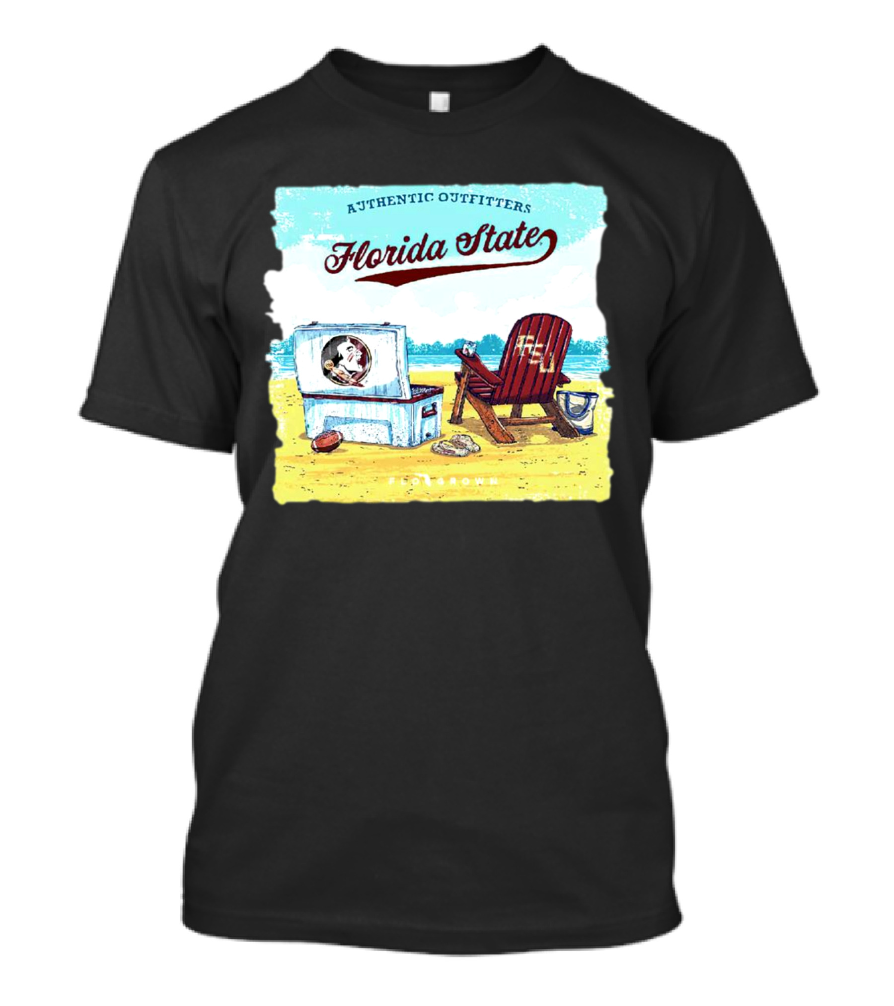 Florida State Seminoles Authentic Outfitters Lakeside Relaxation Scene T-Shirt