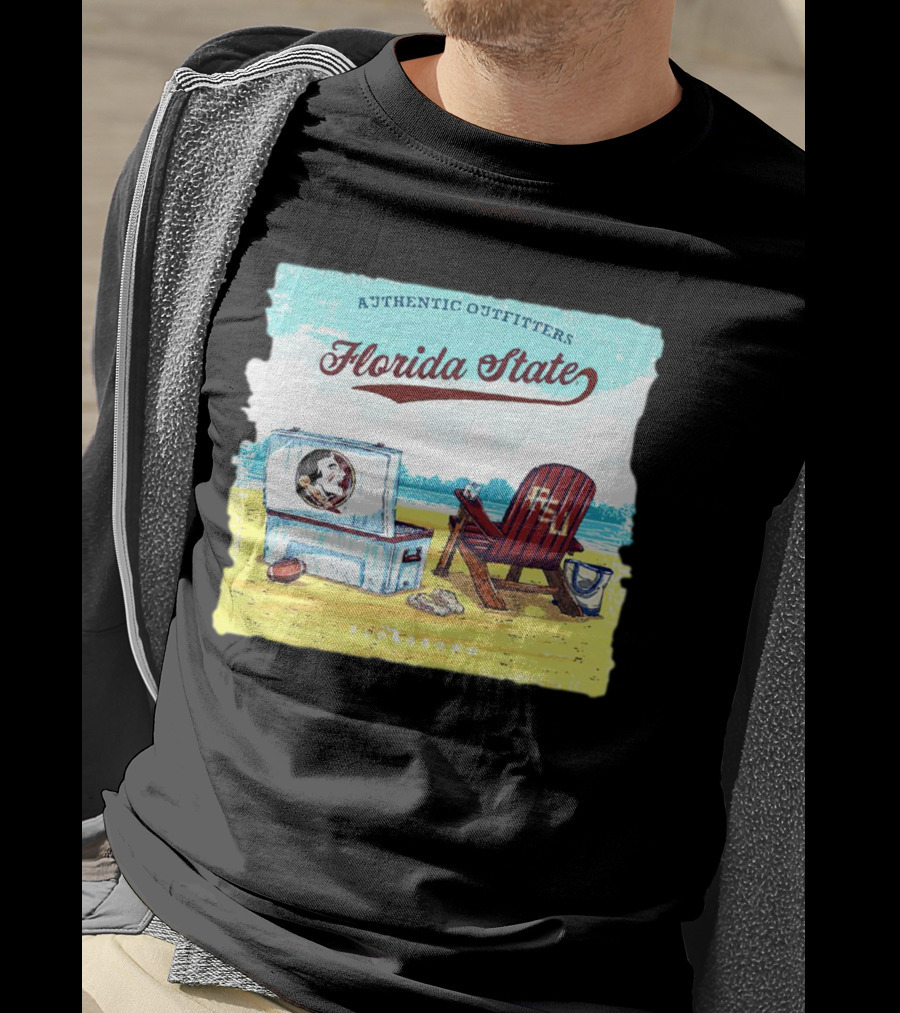Florida State Seminoles Authentic Outfitters Lakeside Relaxation Scene T-Shirt