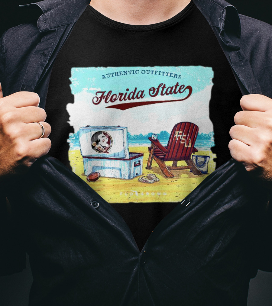 Florida State Seminoles Authentic Outfitters Lakeside Relaxation Scene T-Shirt