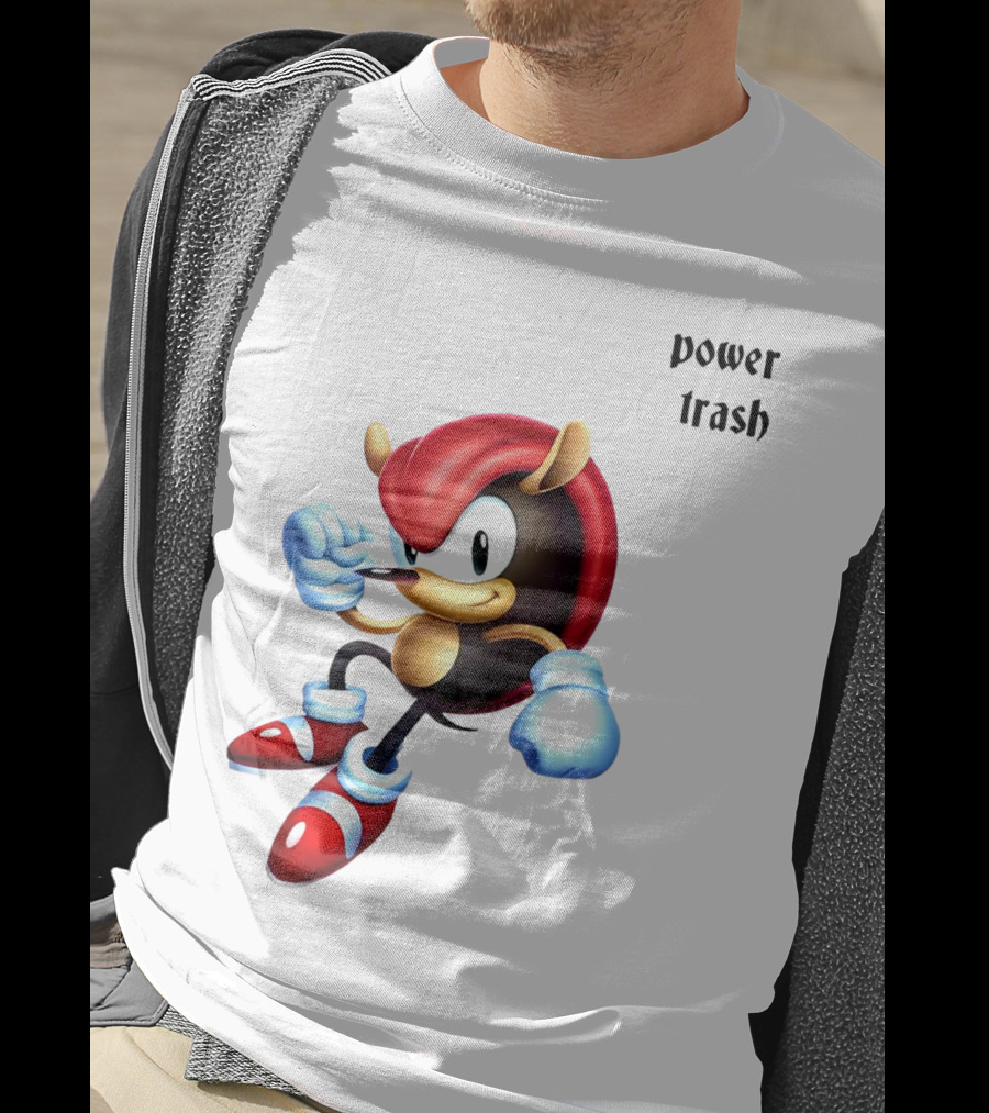 Mighty The Armadillo Power Trash Fist Ready T-Shirt