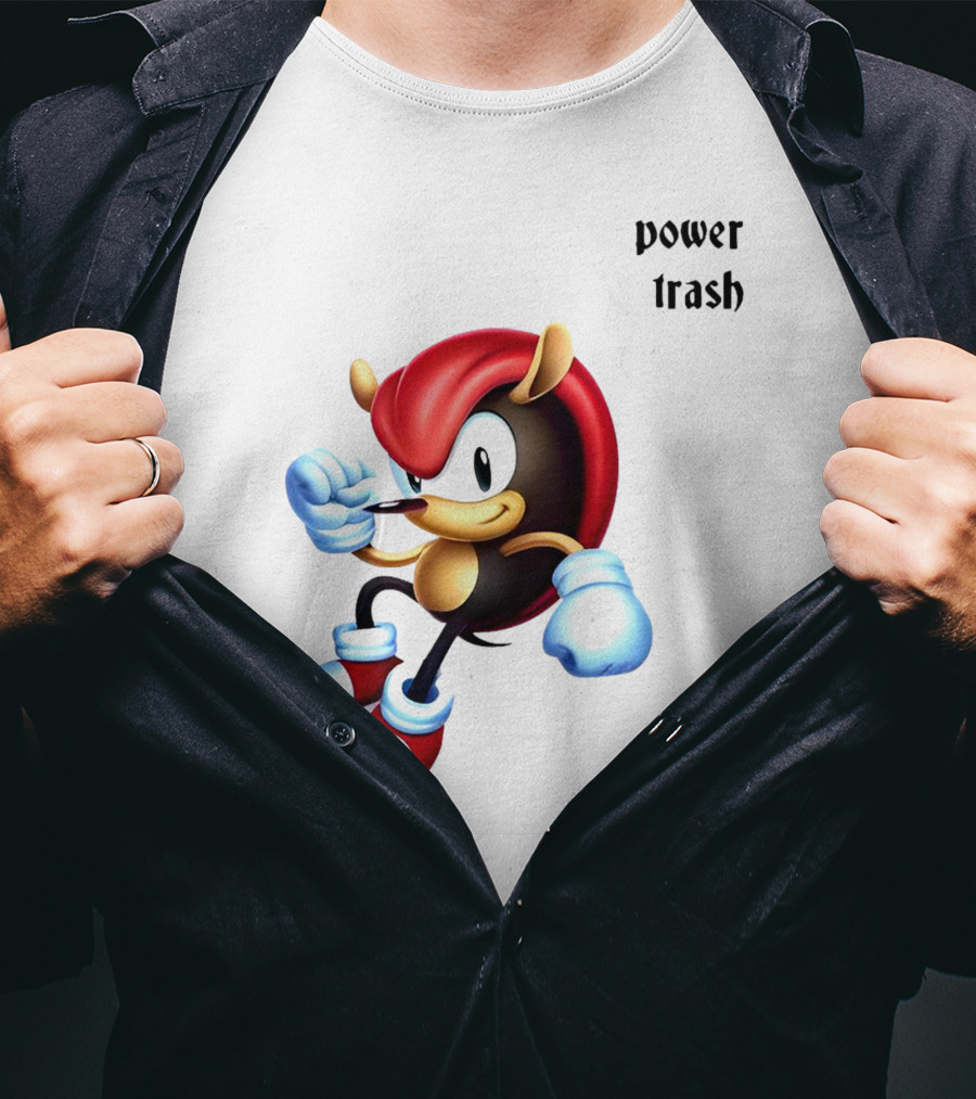 Mighty The Armadillo Power Trash Fist Ready T-Shirt