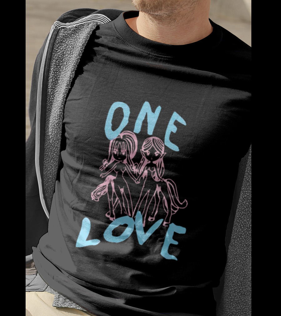 ONE LOVE Anime Characters Duo T-Shirt
