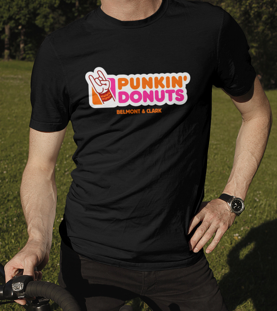 Punkin Donuts Belmont And Clark Rock Hand T-Shirt