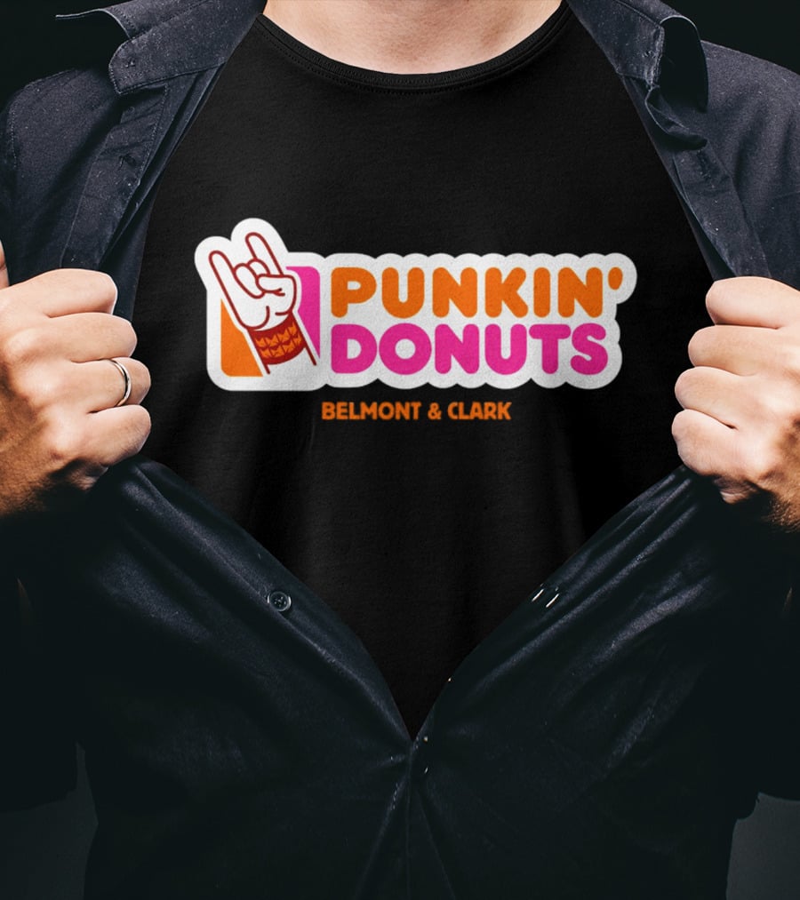 Punkin Donuts Belmont And Clark Rock Hand T-Shirt