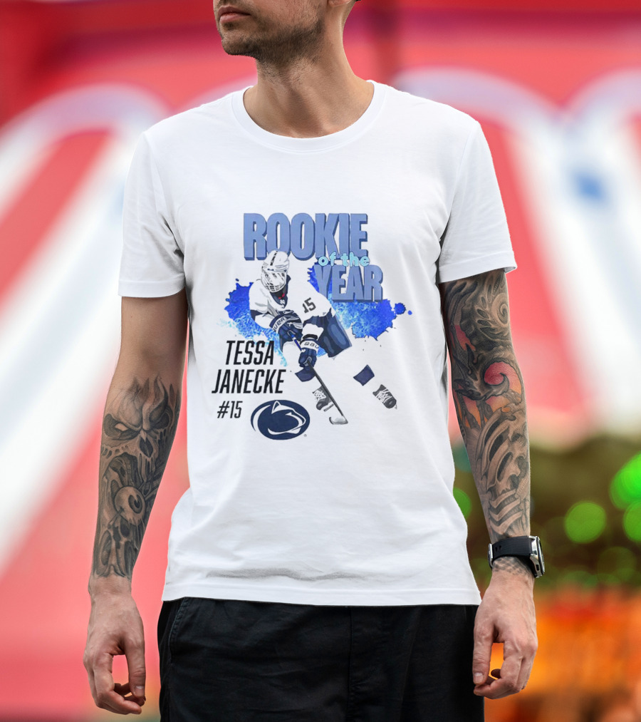 Tessa Janecke #15 Rookie of the Year Hockey Player T-Shirt
