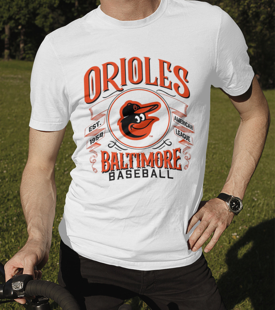 Orioles Baltimore Baseball American League Est 1954 T-Shirt