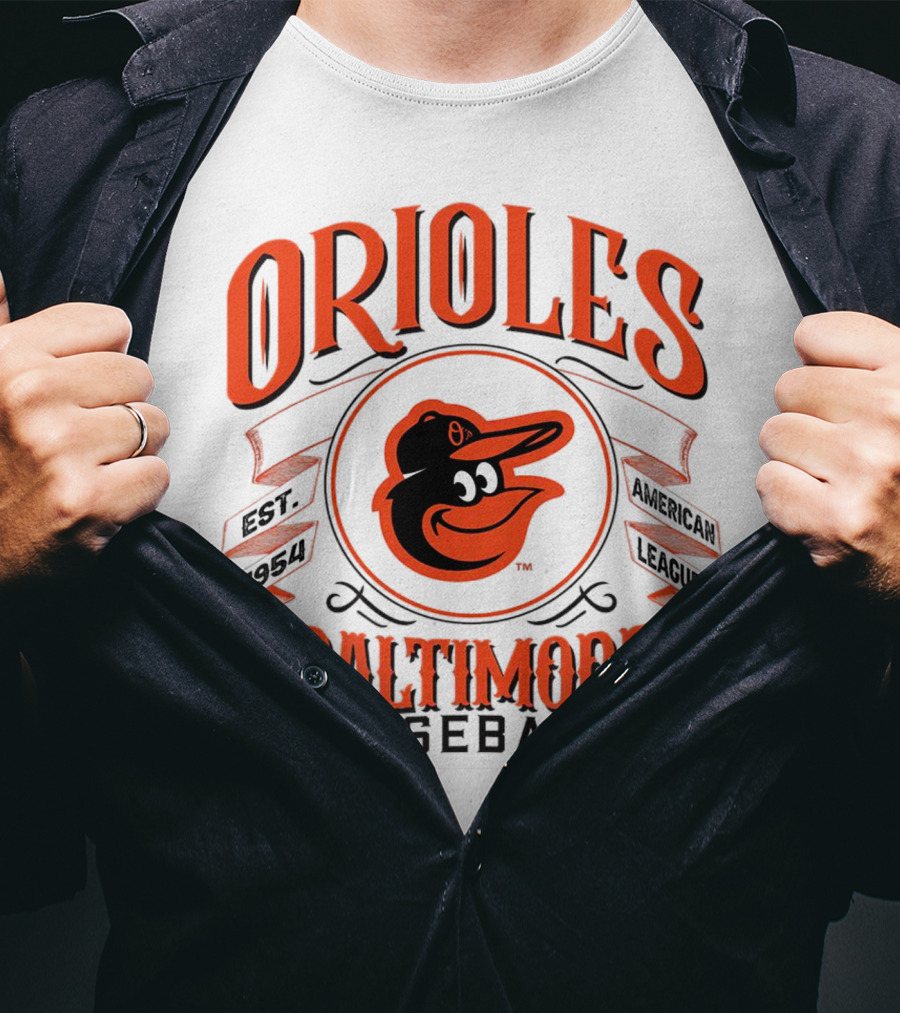 Orioles Baltimore Baseball American League Est 1954 T-Shirt