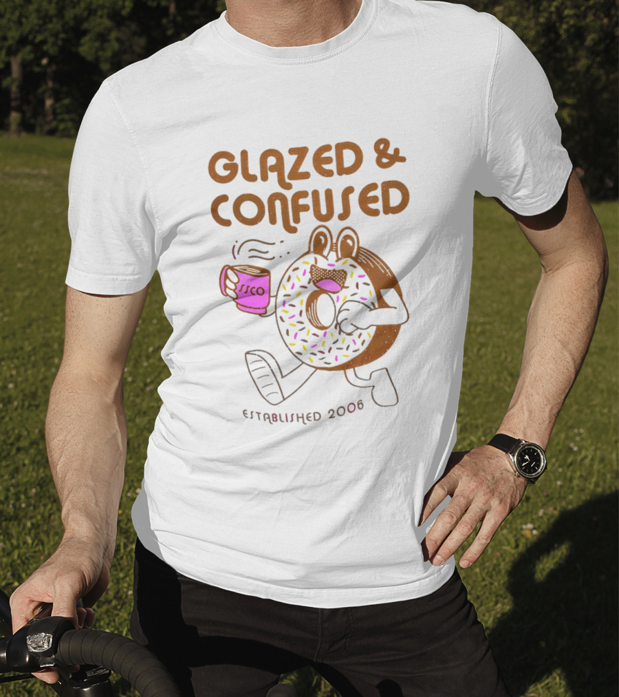 Glazed And Confused Donut Coffee Established 2006 T-Shirt