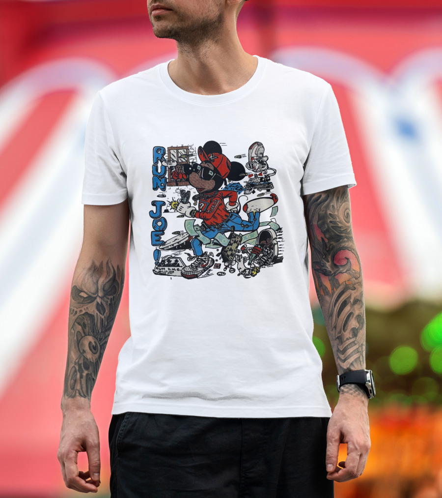 RUN JOE Run D.M.C. Mickey Mouse T-Shirt
