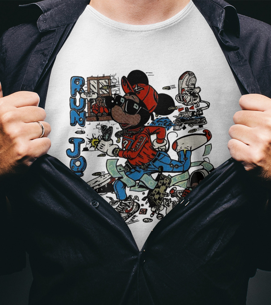 RUN JOE Run D.M.C. Mickey Mouse T-Shirt