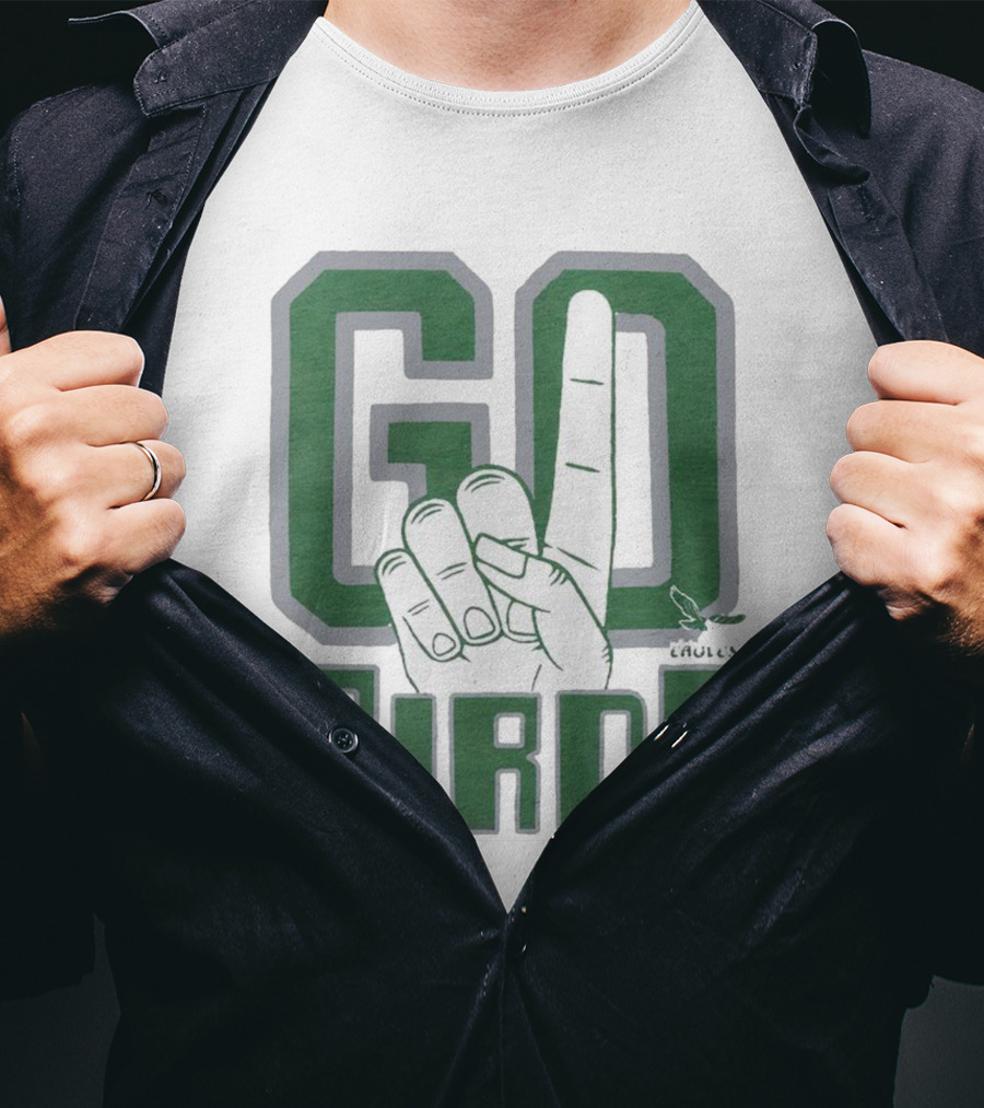 Philadelphia Eagles Go Birds Finger Gesture T-Shirt