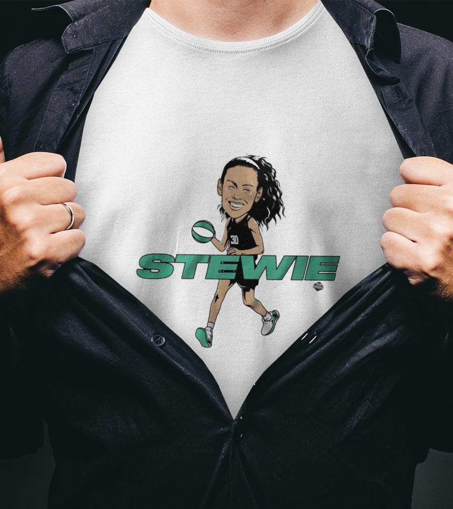 Stewie Breanna Stewart Caricature New York Liberty 30 T-Shirt