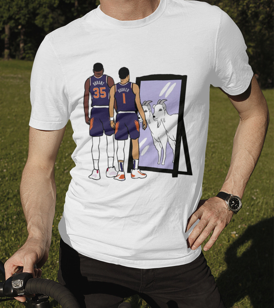 Kevin Durant 35 Devin Booker 1 Mirror Goats T-Shirt