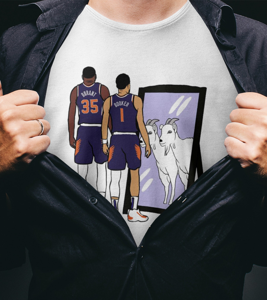 Kevin Durant 35 Devin Booker 1 Mirror Goats T-Shirt