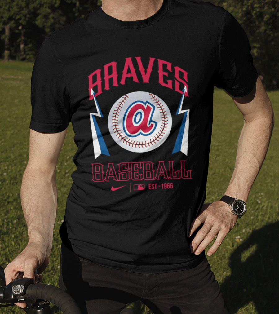Braves Baseball Atlanta Logo MLB EST 1966 T-Shirt