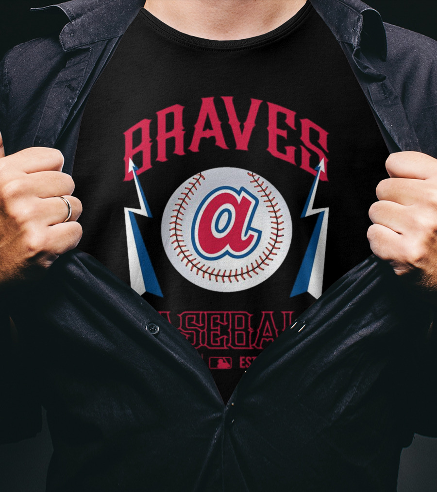 Braves Baseball Atlanta Logo MLB EST 1966 T-Shirt