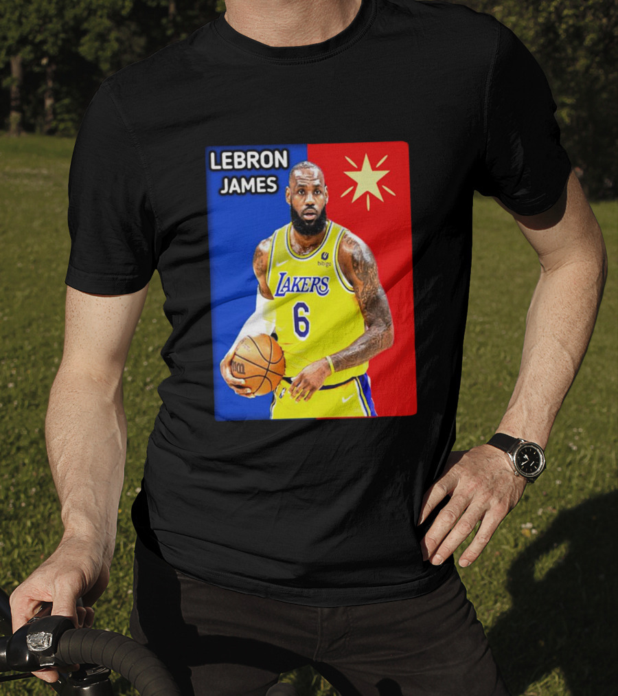 LeBron James Los Angeles Lakers Basketball Star 6 T-Shirt