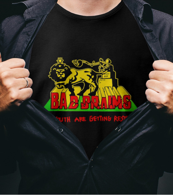 Bad Brains The Youth Are Getting Restless Lion Lightning Urban Backdrop T-Shirt