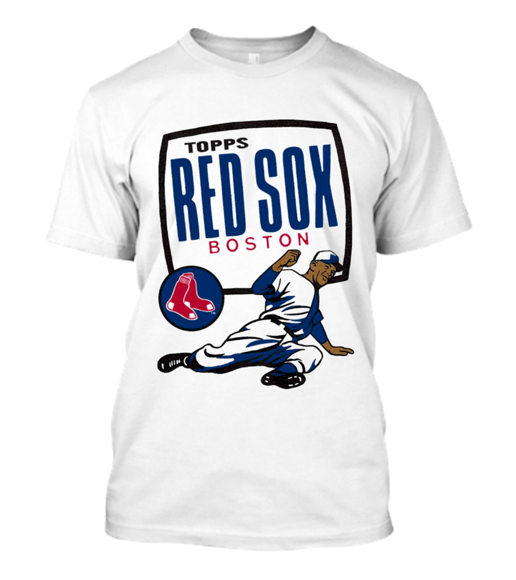 Red Sox Boston Topps Vintage Baseball Player T-Shirt